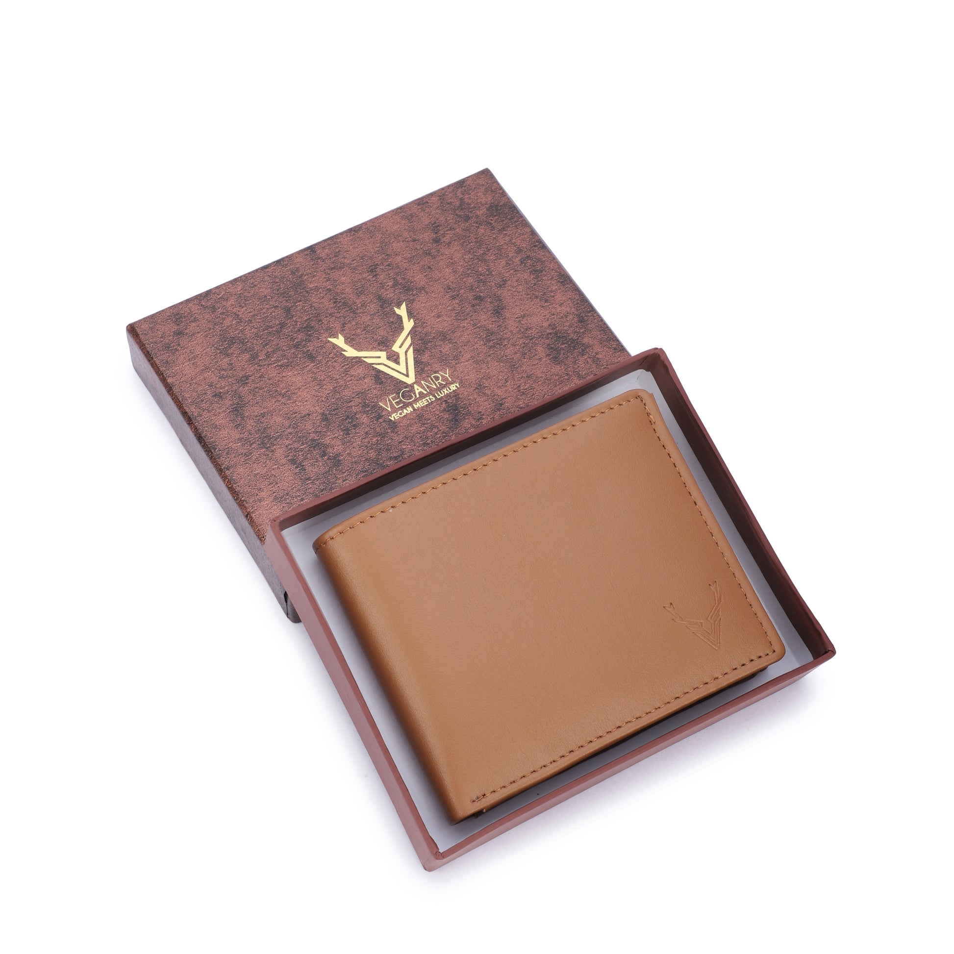 Vegan wallet for Men Brown