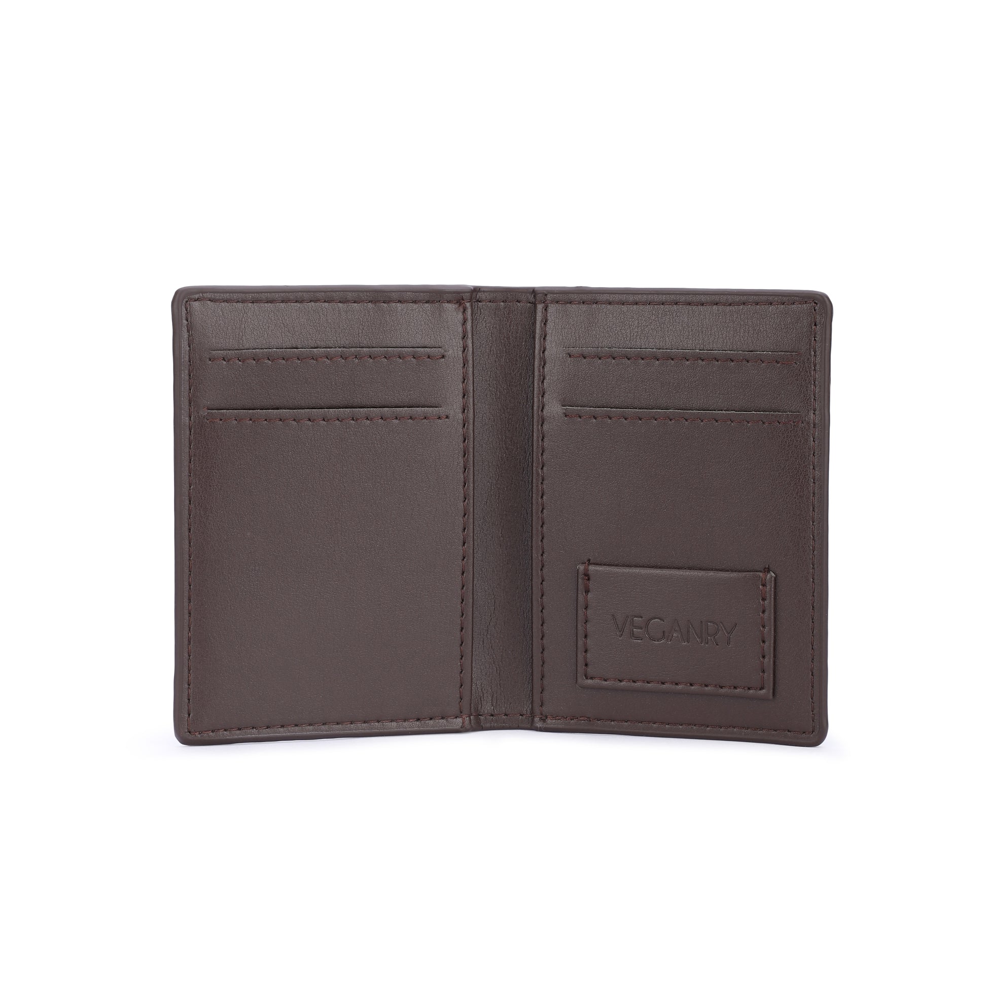 Vegan Card wallet for Men Coffee