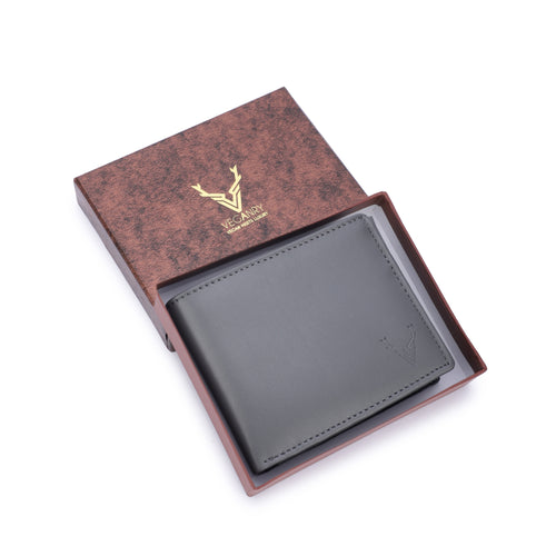 Vegan wallet for Men Ash Grey
