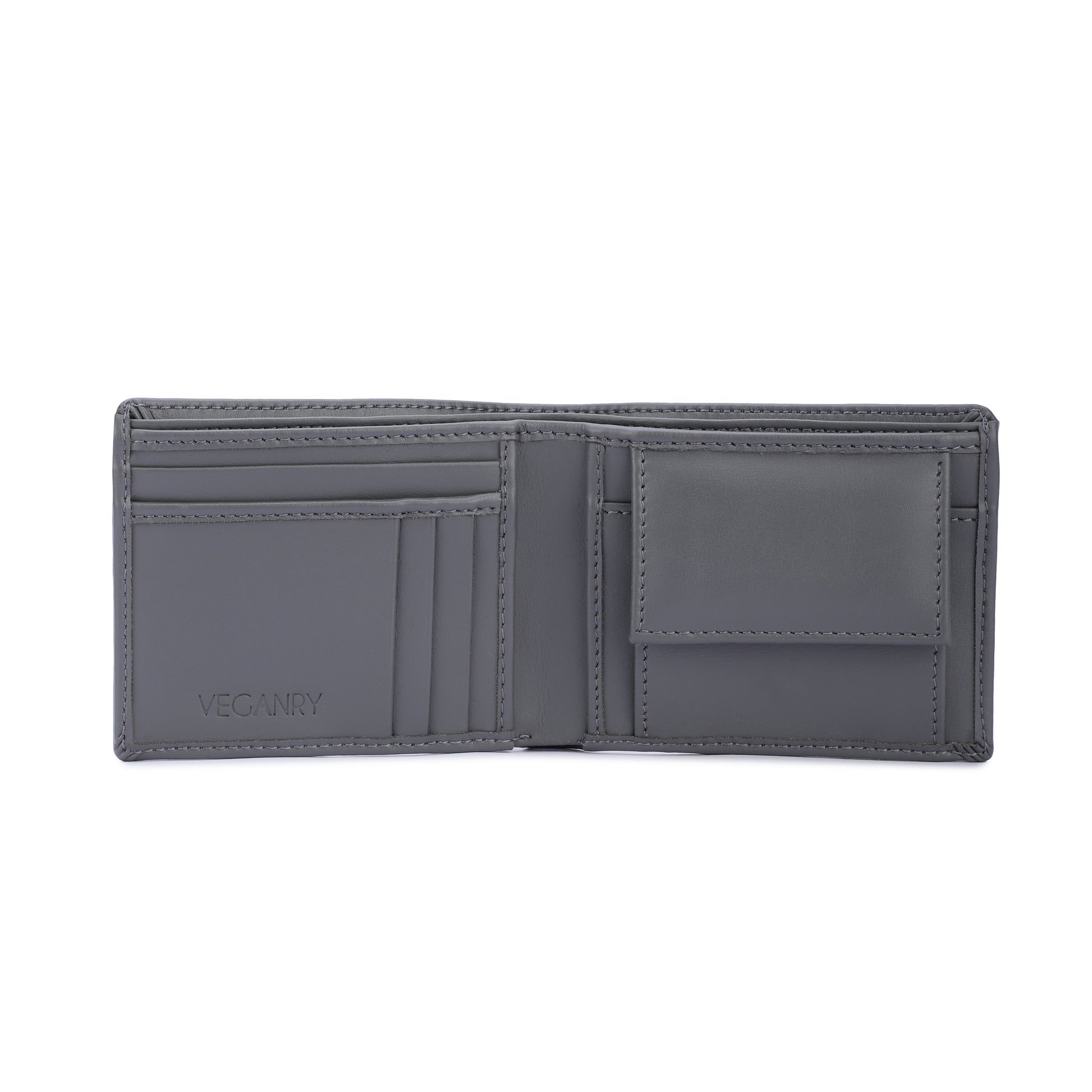 Vegan wallet for Men Ash Grey