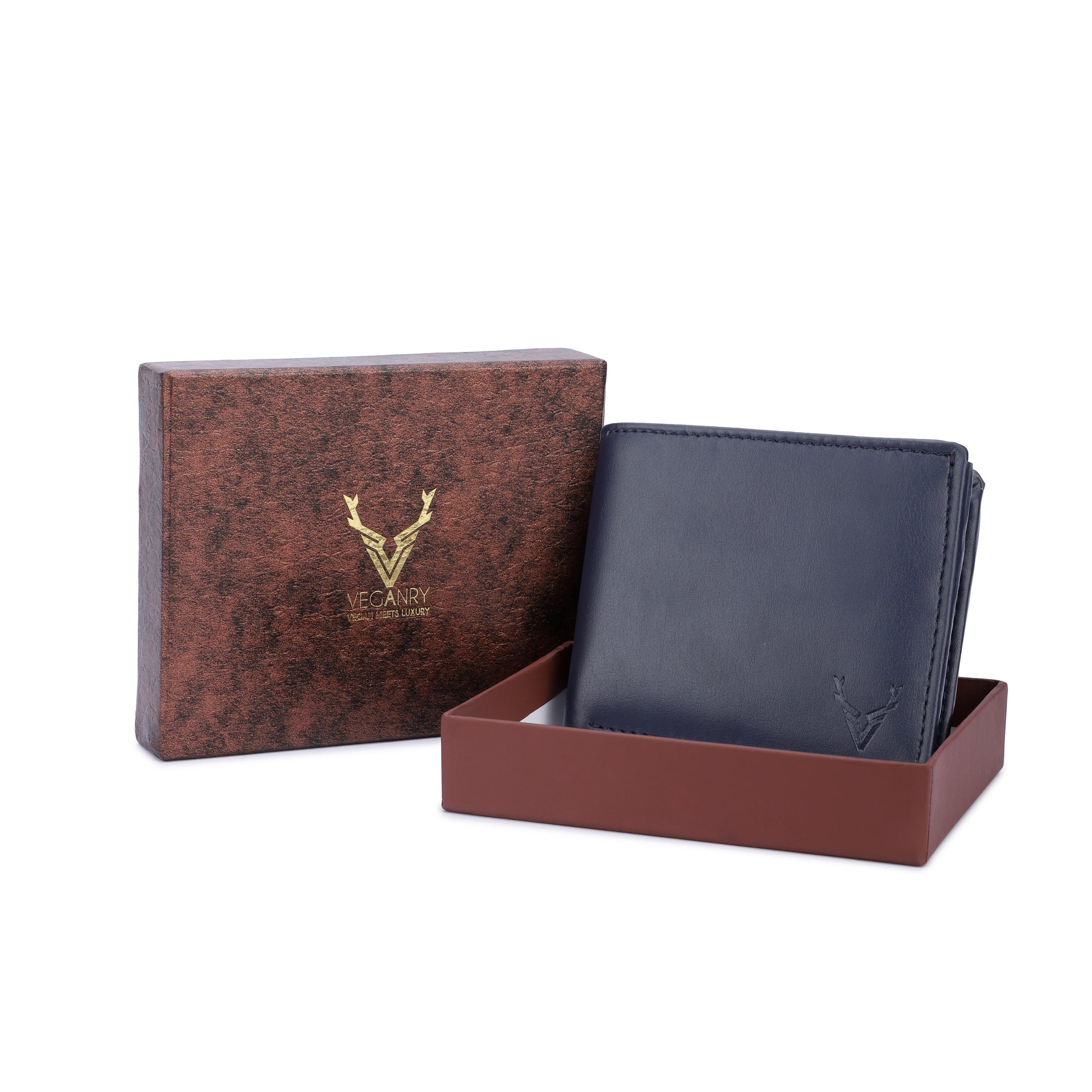 Vegan wallet for Men Blue