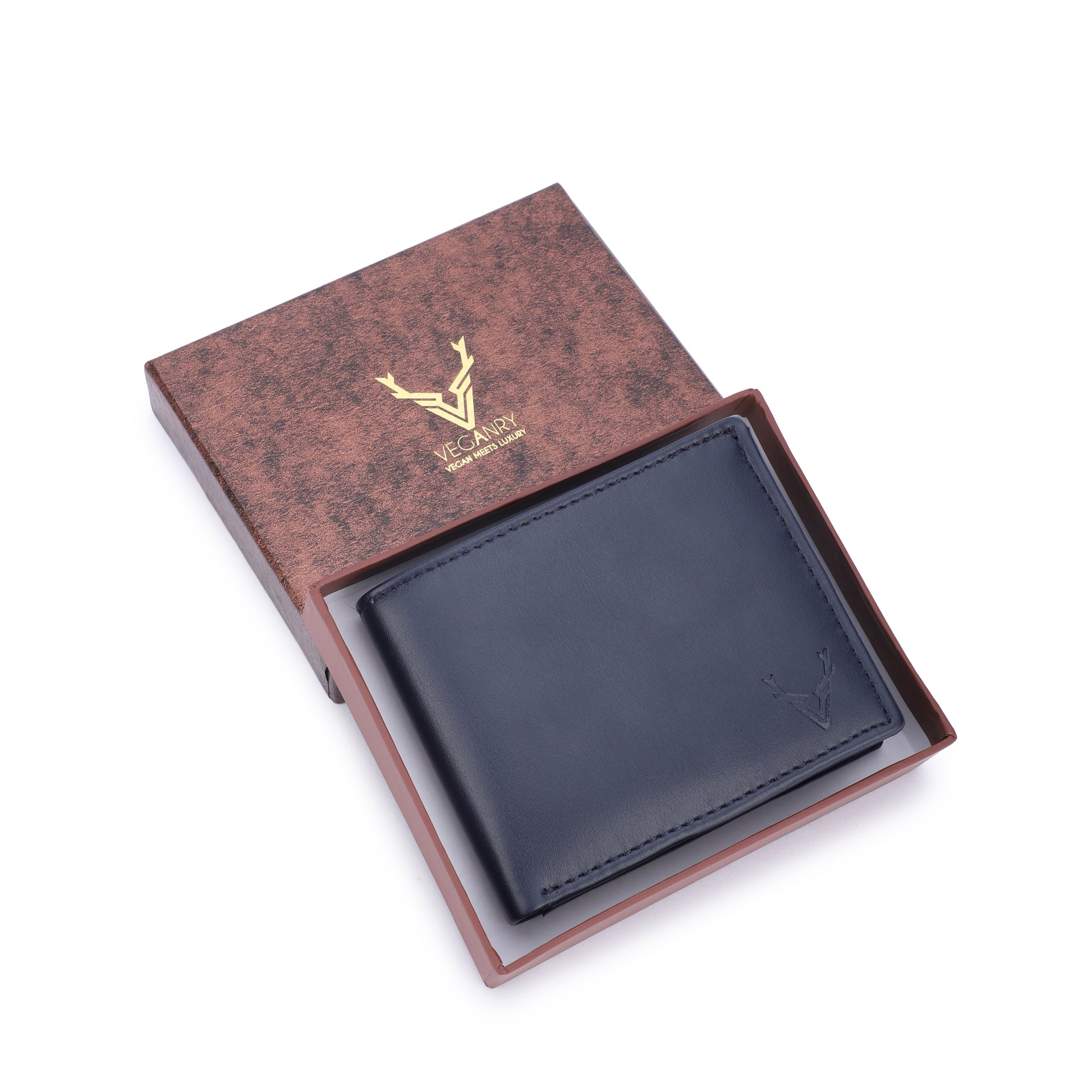 Vegan wallet for Men Blue