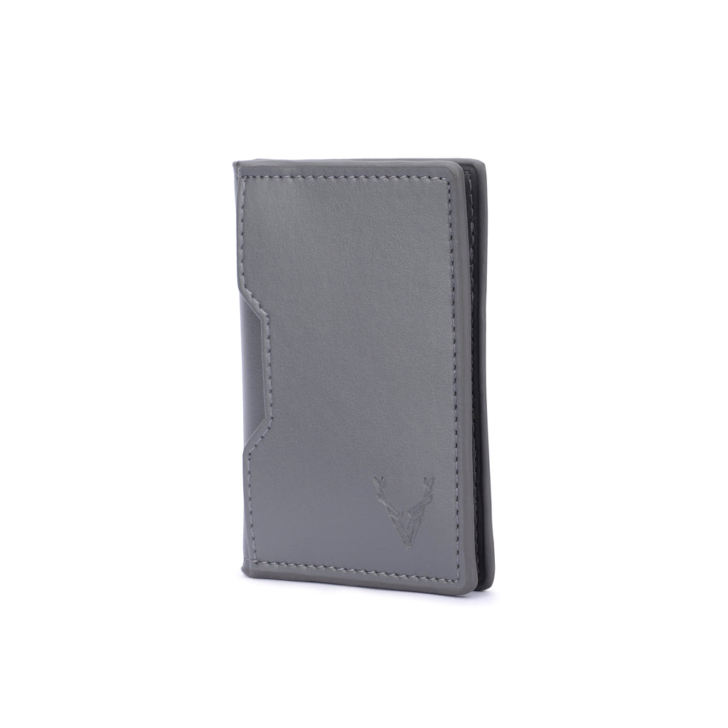 Vegan Card wallet for Men Grey